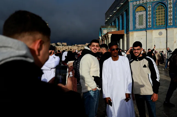 نماز عید فطر در مسجدالاقصی