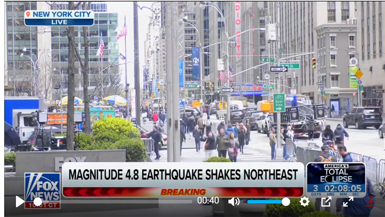 The New York earthquake shook the United States/ the meeting of the ...