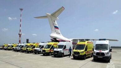 22 people, including 12 children, were transferred to Moscow for treatment + video