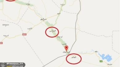 Air attack on al-Bukamal on the border of Syria and Iraq