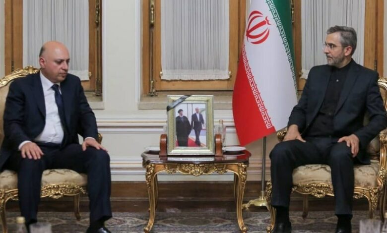 Ali Bagheri’s emphasis on the expansion of Tehran-Baku relations