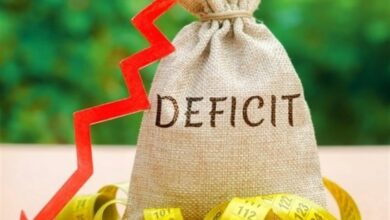 Federal budget deficit forecast of about 2 trillion dollars in the United States