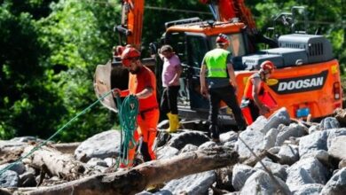 Heavy storm damage and severe flooding in Switzerland