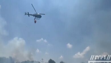 Hezbollah set fire to the northeast of Safed + video