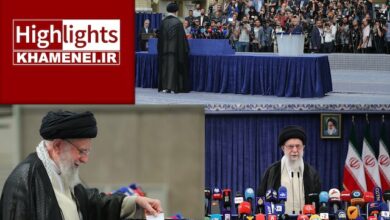 Highlights of Imam Khamenei’s speech after casting his vote in Iran’s 14th Presidential elections, June 28, 2024