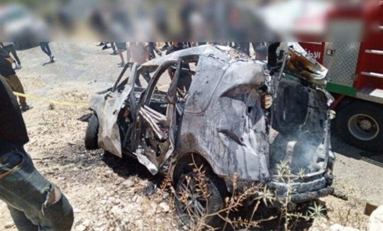 Israeli drone attack on a car in Lebanon