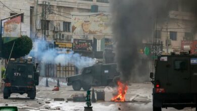 Operation of resistance forces in “Qalqilya” against Zionist soldiers