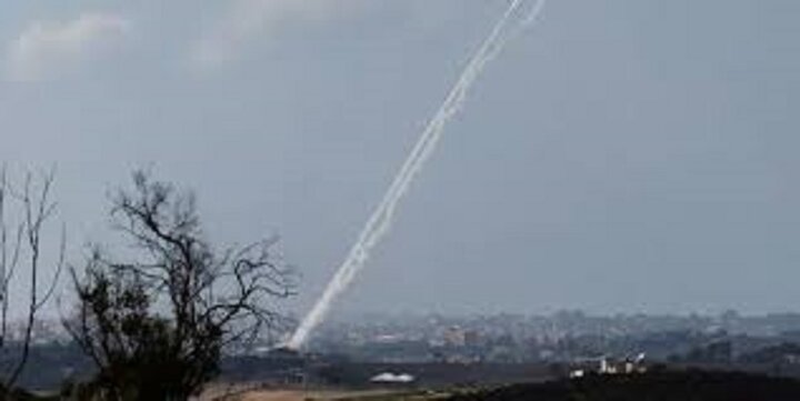Rocket attack from Gaza to the occupied territories