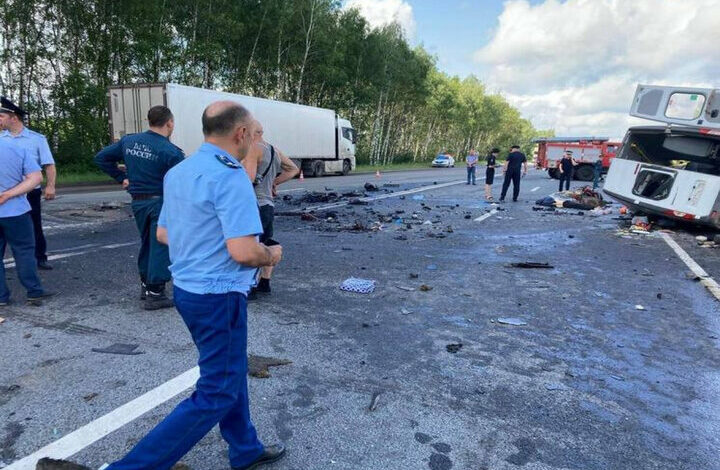 The accident in Russia left at least 23 dead and injured