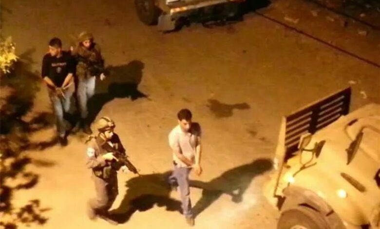 The attack of the Zionist military on the West Bank and the arrest of Palestinians