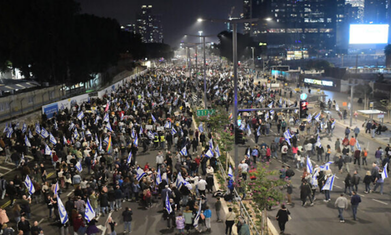 The continuation of protest Saturdays in the occupied territories