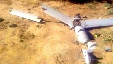 The crash of an Israeli drone in Quneitra, Syria