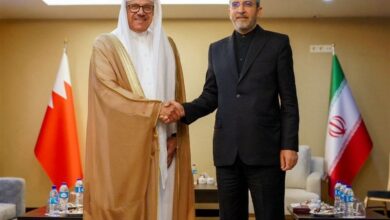 The meeting of the Foreign Minister of Bahrain with Ali Bagheri