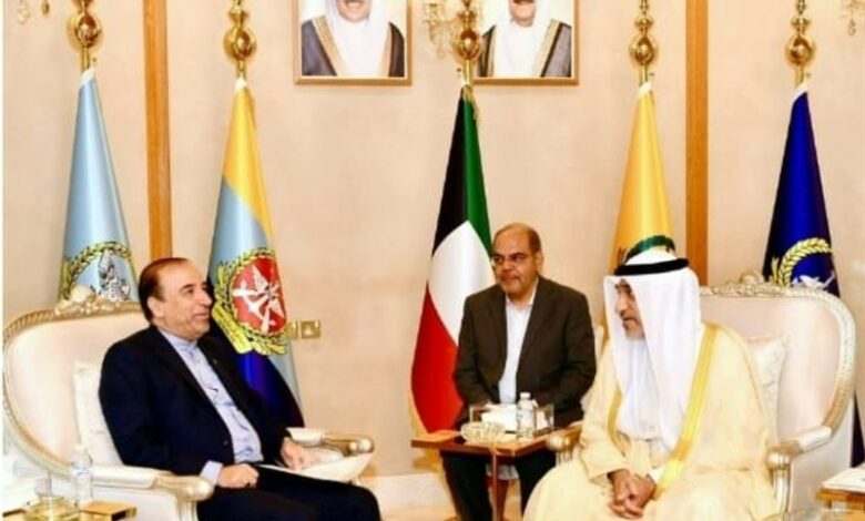 The meeting of the Iranian ambassador in Kuwait with the first deputy prime minister of this country