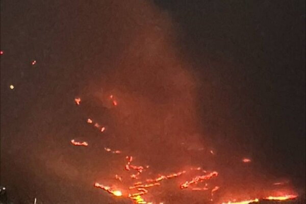 The spread of a big fire near the Zionist military base + film