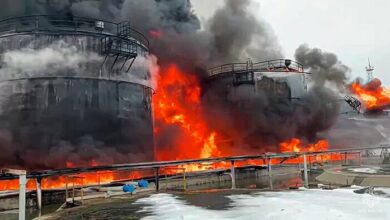 Ukraine’s attack on Rostov/ Russian oil tanks caught fire + video