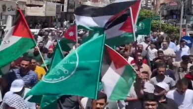 Wide march in Jordan in support of Gaza and resistance fighters + film