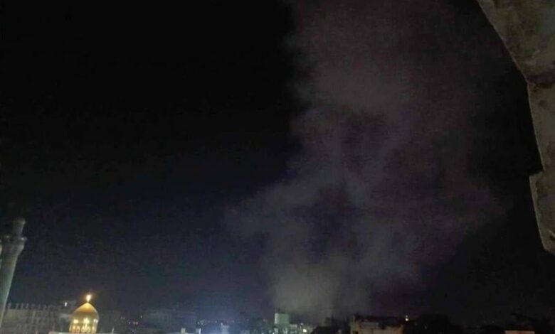 Zionist air attack on the south of Damascus