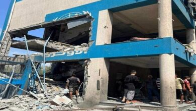 13 martyrs and 71 wounded in the UNRWA school bombing in Nusirat + film