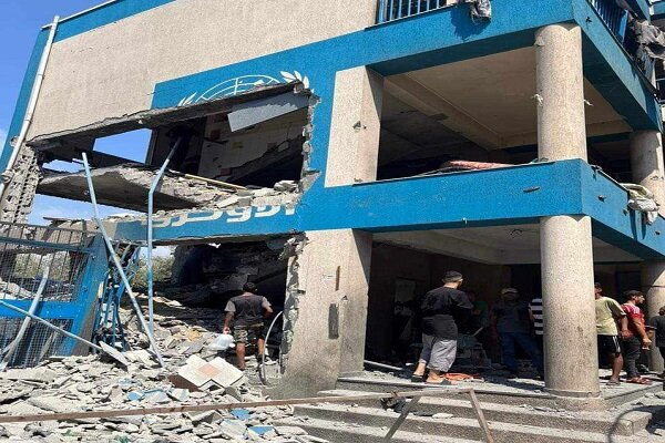 13 martyrs and 71 wounded in the UNRWA school bombing in Nusirat + film