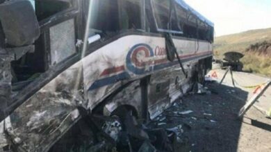 17 people died and 34 people were injured in a bus overturn in Afghanistan