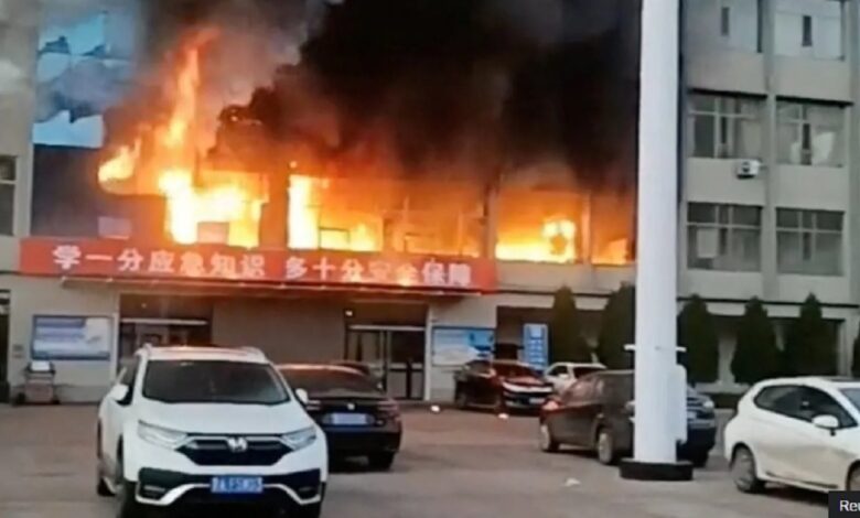 6 dead in a shopping mall fire in China