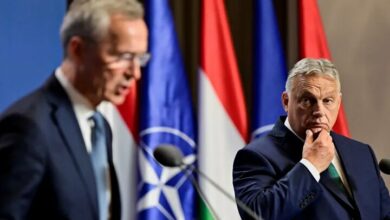 An article written by Orban about NATO; The rooster’s tail is sticking out