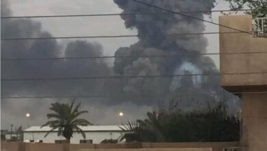 An explosion in an ammunition depot in the capital of Iraq