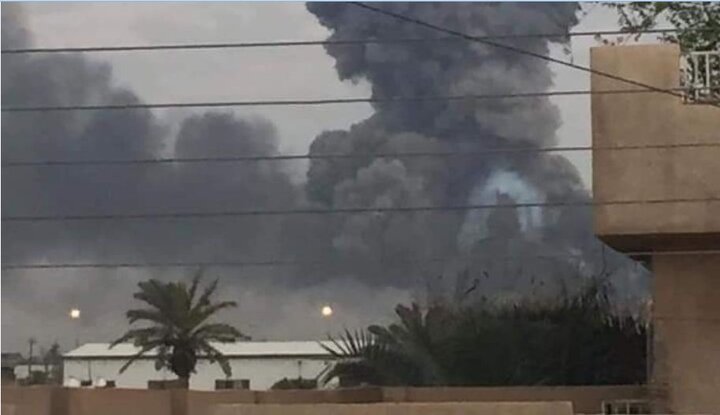 An explosion in an ammunition depot in the capital of Iraq