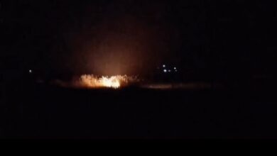 An explosion was heard in the sky of southern Syria