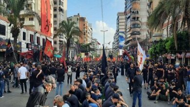 Ashura procession in the south of Beirut