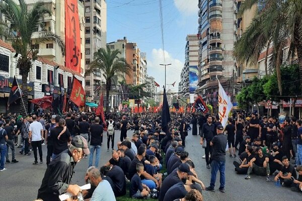 Ashura procession in the south of Beirut