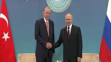 Beginning of the meeting between “Putin” and “Erdogan” + film