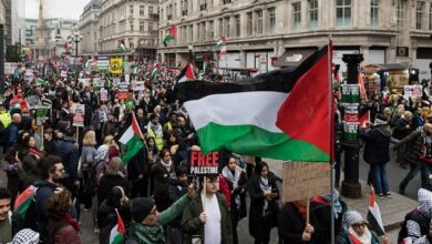 Continued demonstrations in all parts of the world in support of Palestine