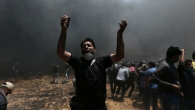 Gaza came under fire from land, air and sea