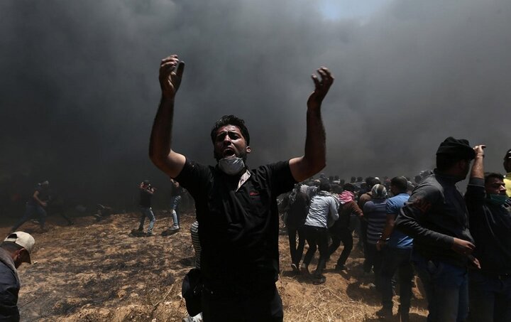 Gaza came under fire from land, air and sea