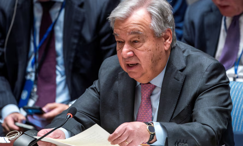 Guterres called for the protection of UNRWA