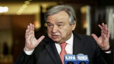 Guterres: The exchange of fire in southern Lebanon must stop