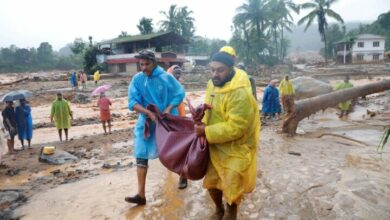 Heavy rains and landslides in southern India/ 41 people died