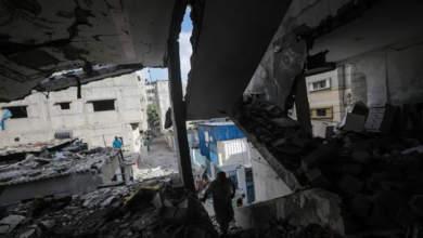 Martyrdom of 13 Palestinians as a result of the bombing of a school in the center of Gaza + video