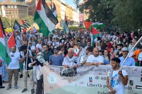 Massive demonstrations condemning the crime of “Al-Mawasi” in Berlin and Milan + film