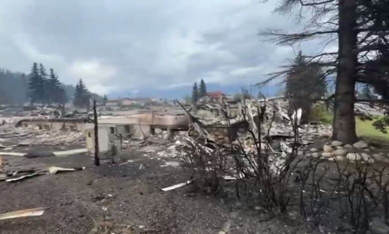 Massive fire damage in Canada’s Jasper National Park + video