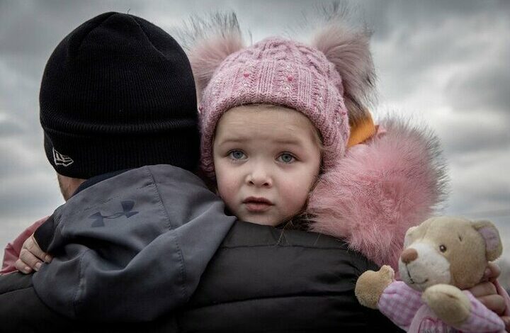 Memorial of children victims of the Donbas war in Russia