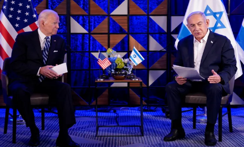 Netanyahu meets with Biden on the sidelines of the joint session of the Congress and the Senate