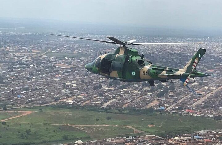 Nigerian army helicopter crash/pilot was rescued