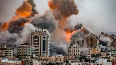 Palestinian houses were razed to the ground in Rafah