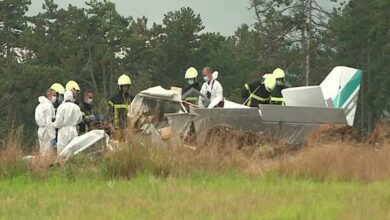 Plane crash on a highway in France/ 3 people were killed