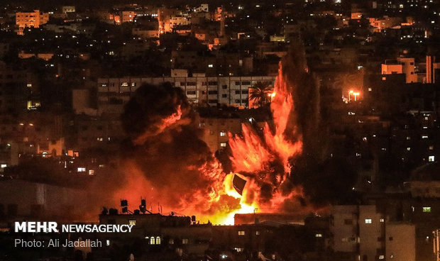 Relentless bombing of the residential areas of the Gaza Strip