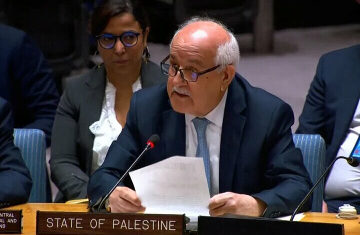 Riyad Mansour: The Security Council must stop the killers of tens of thousands of Palestinians