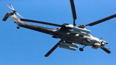 Russian military helicopter crashed in Kaluga region.